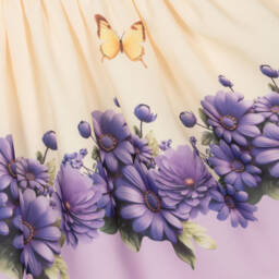 Piccola Speranza-Girls Daisy Delight Chiffon Frock | Childrensalon Outlet