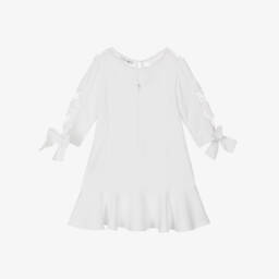 Piccola Speranza-Girls Elegant White Chiffon Dress | Childrensalon Outlet