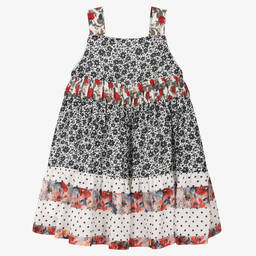 Piccola Speranza-Girls Floral Georgette Dress | Childrensalon Outlet