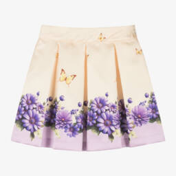 Piccola Speranza-Сатиновая юбка с цветочным узором для девочек | Childrensalon Outlet