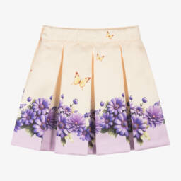 Piccola Speranza-Сатиновая юбка с цветочным узором для девочек | Childrensalon Outlet