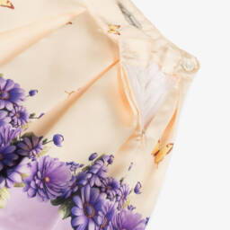 Piccola Speranza-Сатиновая юбка с цветочным узором для девочек | Childrensalon Outlet