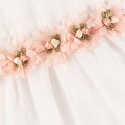 Piccola Speranza-Girls Glittery Floral Sash Dress | Childrensalon Outlet