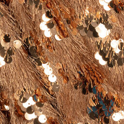 بيكولا سبيرانزا-تنورة مزينة بترتر لون ذهبي | Childrensalon Outlet