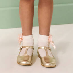 بيكولا سبيرانزا-جوارب عاجية مزينة بالورود للبنات | Childrensalon Outlet