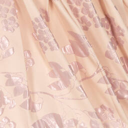 Piccola Speranza-Girls Pink Floral Tweed Dress | Childrensalon Outlet