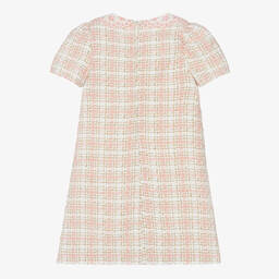 Piccola Speranza-Girls Pink & Ivory Tweed Dress | Childrensalon Outlet