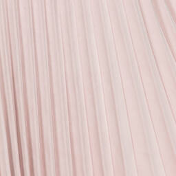 Piccola Speranza-Girls Pink Pleated Velvet Dress | Childrensalon Outlet