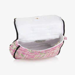 Piccola Speranza-Girls Pink Tweed Shoulder Bag | Childrensalon Outlet