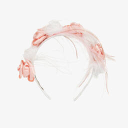 Piccola Speranza-طوق رأس زهري وأبيض للبنات | Childrensalon Outlet