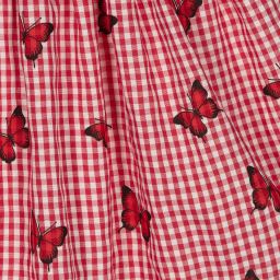 Piccola Speranza-Girls Red Gingham Dress | Childrensalon Outlet