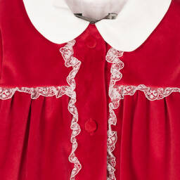 Piccola Speranza-Girls Red Velvet Dress | Childrensalon Outlet