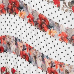 Piccola Speranza-Girls Red & White Floral Skirt | Childrensalon Outlet