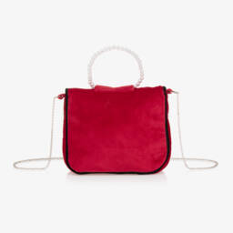 Piccola Speranza-Girls Ruby Velvet Purse (19cm) | Childrensalon Outlet