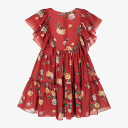 Piccola Speranza-فستان شيفون زهري للبنات | Childrensalon Outlet