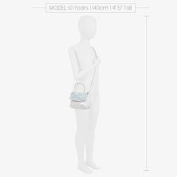 Piccola Speranza-Girls White Lace & Tulle Handbag (18cm) | Childrensalon Outlet