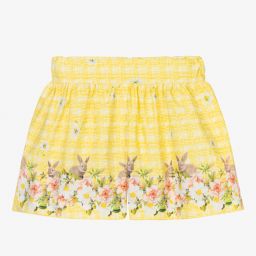 Piccola Speranza-Желтые хлопковые шорты для девочек | Childrensalon Outlet