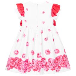 Piccola Speranza-Белое платье с розовыми розами | Childrensalon Outlet
