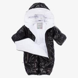 Pilguni-Black 2-in-1 Baby Snowsuit | Childrensalon Outlet