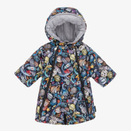 Pilguni-Boys Black Cosmic Adventure Snowsuit | Childrensalon Outlet