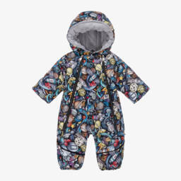 Pilguni-Boys Black Cosmic Adventure Snowsuit | Childrensalon Outlet