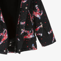 Pilguni-Boys Black & Red Ski Jacket | Childrensalon Outlet