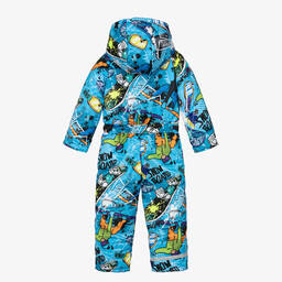 بيلغوني-أفرول للثلج لون أزرق بطبعة ملونة للأولاد | Childrensalon Outlet