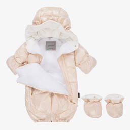 Pilguni-Зимний комбинезон 2-в-1 цвета экрю для малышей | Childrensalon Outlet