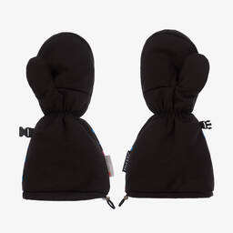 Pilguni-Синие лыжные варежки с леопардовым принтом | Childrensalon Outlet