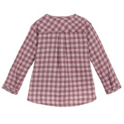 Pili Carrera-Boys Check Cotton Shirt | Childrensalon Outlet