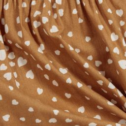 Pili Carrera-بلوز قطن لون بيج داكن وعاجي | Childrensalon Outlet