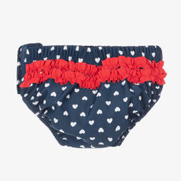 Playshoes-Синие плавки в сердечки для малышек | Childrensalon Outlet