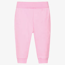 Playshoes-Baby Girls Pink Cotton Trousers | Childrensalon Outlet