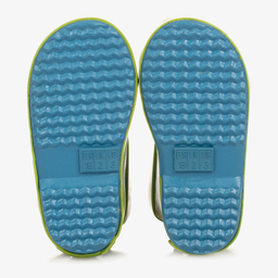 Playshoes-بوت واقي من المطر مطاط لون أزرق وأخضر للأطفال | Childrensalon Outlet