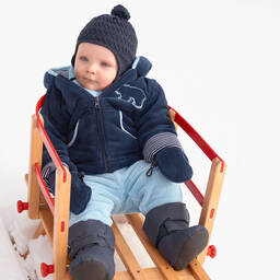 Playshoes-قفازات فليس لون كحلي للأطفال | Childrensalon Outlet
