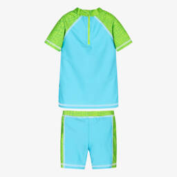 Playshoes-Зелено-голубой топ с шортами для мальчиков (UPF50+) | Childrensalon Outlet