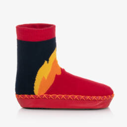 Playshoes-Boys Fire Truck Cozy Socks | Childrensalon Outlet