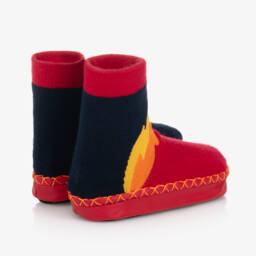 Playshoes-Boys Fire Truck Cozy Socks | Childrensalon Outlet