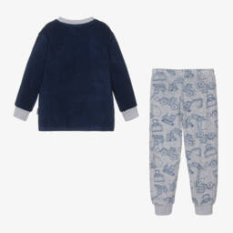 Playshoes-Boys Navy Towelling Sleepwear | Childrensalon Outlet