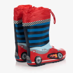 Playshoes-Boys Racing Car Wellies | Childrensalon Outlet