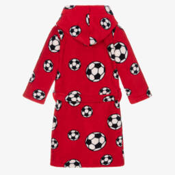 Playshoes-Красный флисовый халат с мячиками | Childrensalon Outlet