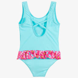 بلاي شوز-مايّو لون أزرق و زهري للبنات (+UPF50) | Childrensalon Outlet