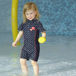 بلاي شوز-أوفرول واقي من الشمس لون كحلي للبنات (+UPF50) | Childrensalon Outlet