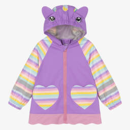 Playshoes-Girls Enchanted Purple Unicorn Coat | Childrensalon Outlet
