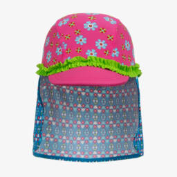 Playshoes-Girls Floral Sun Protection Hat | Childrensalon Outlet