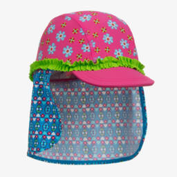 Playshoes-Girls Floral Sun Protection Hat | Childrensalon Outlet