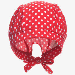 Playshoes-Girls Red Polka Dot Swim Hat (UPF50+) | Childrensalon Outlet