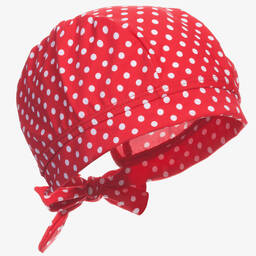 Playshoes-Girls Red Polka Dot Swim Hat (UPF50+) | Childrensalon Outlet