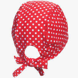 Playshoes-Girls Red Polka Dot Swim Hat (UPF50+) | Childrensalon Outlet