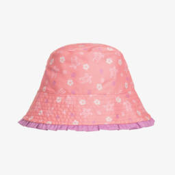 Playshoes-Girls Reversible Purple Pink Sunhat | Childrensalon Outlet